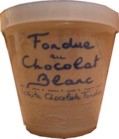 WHITE Chocolate Fondue - small pot 100g
